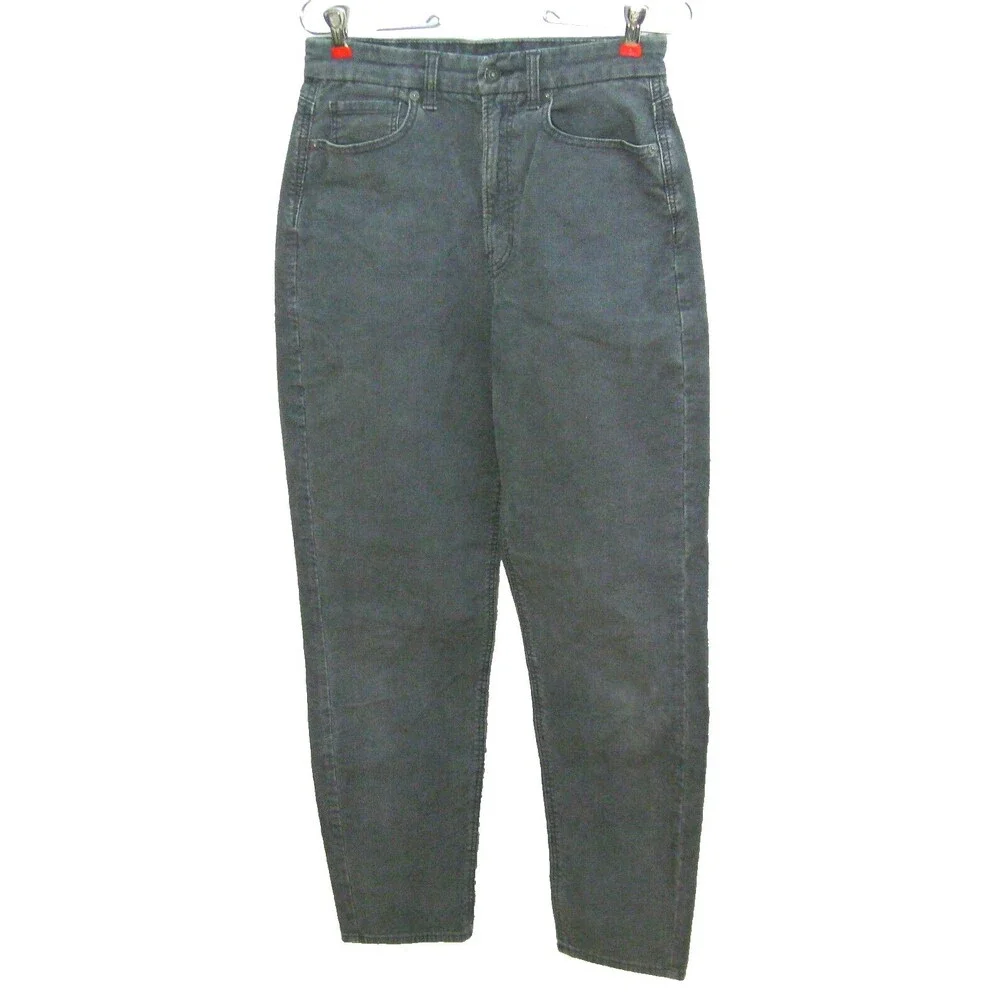 AMERICAN EAGLE Women's (Size 6) Gray Corduroy Pants 5 Pockets Jeans Stretch Fit